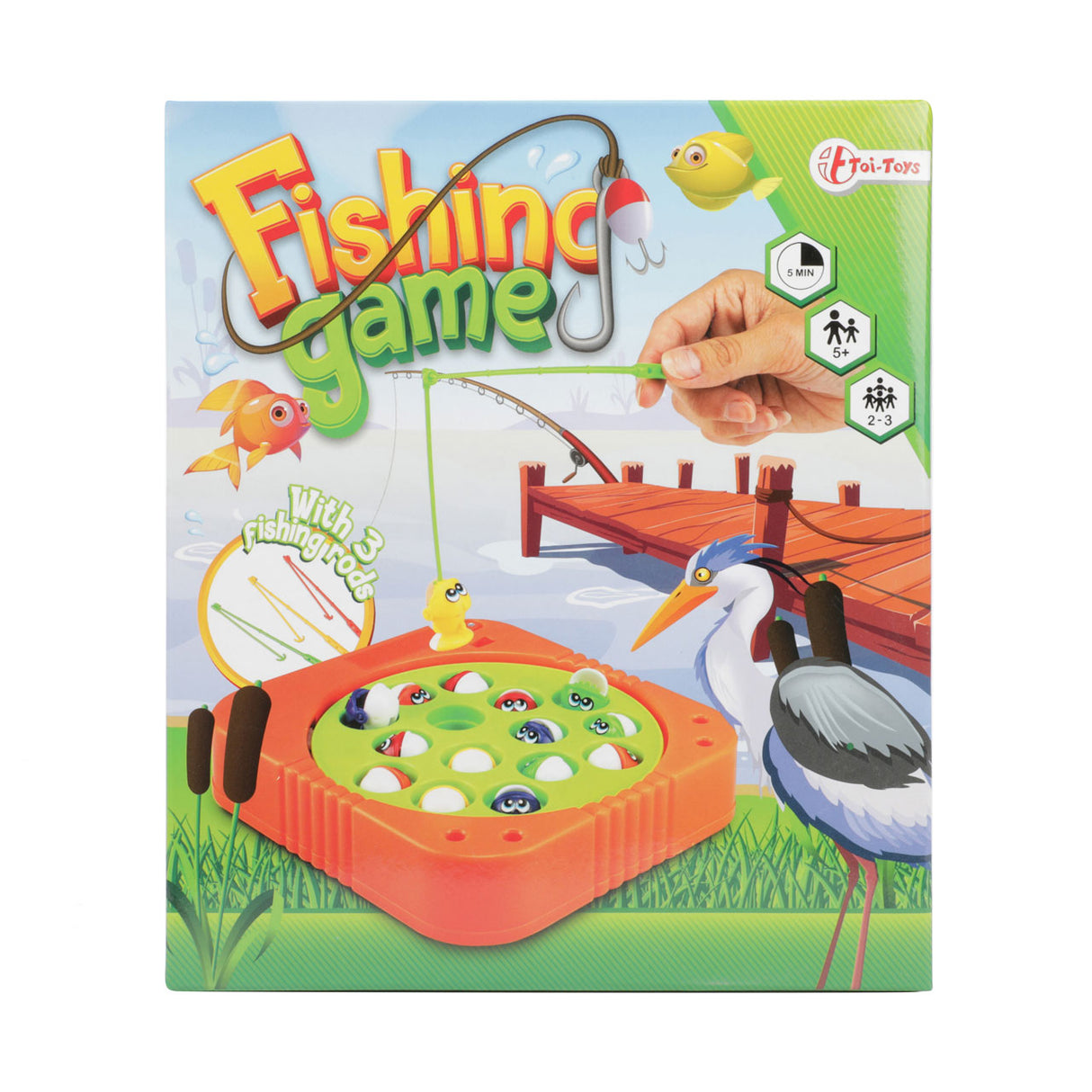 Jeu de pêche électronique Toi-toys avec 3 cannes à pêche