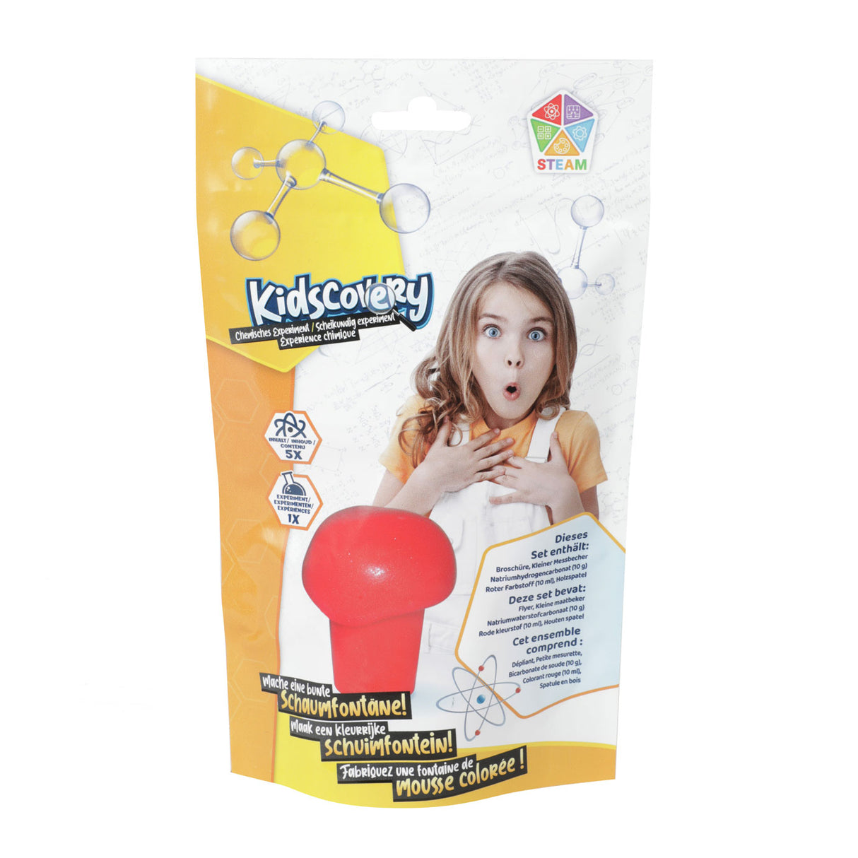 Expérience de découverte pour enfants - ensemble de fontein chimique