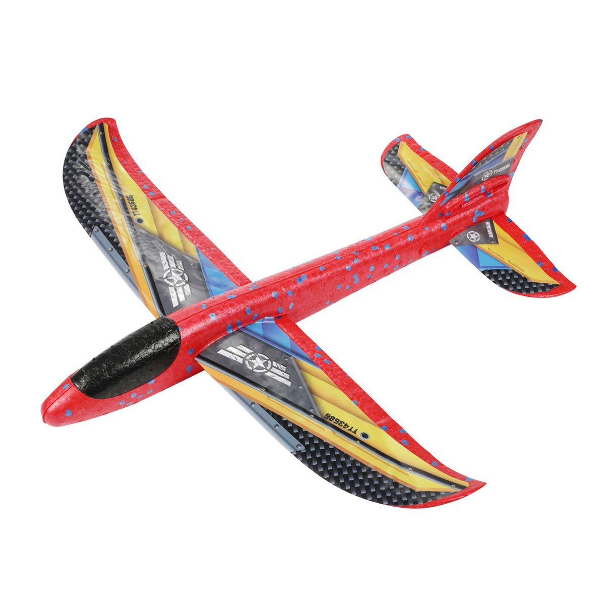 Toi-toys toitoys avion en mousse 36cm + autocollants