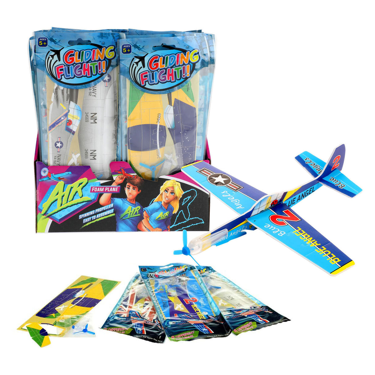 Avion en mousse à air Toi-toys