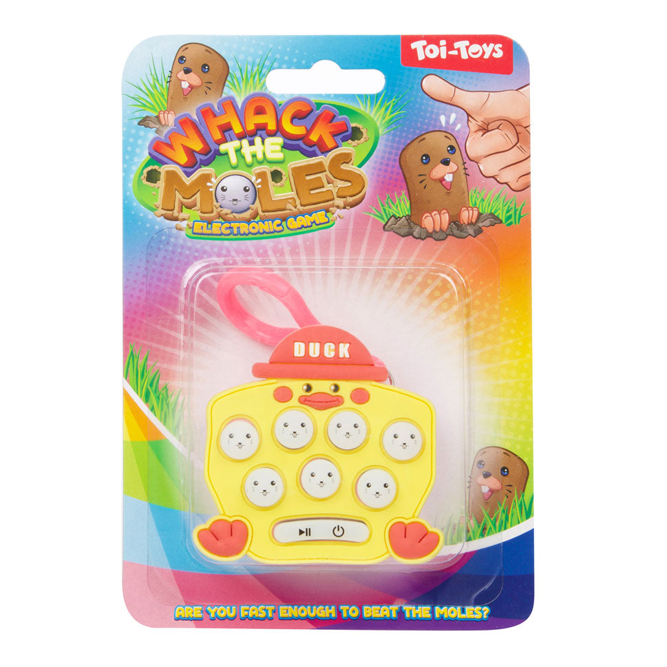 Jeu de mémoire Toi-toys attrapant des taupes sur un porte-clés