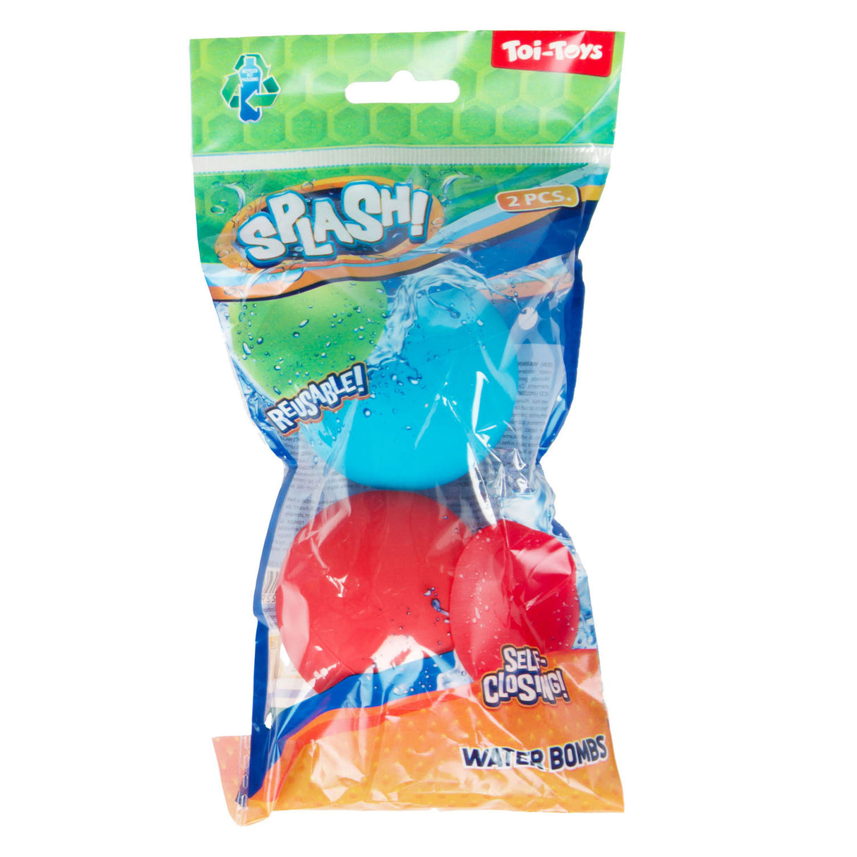 Ballon d'eau Splash réutilisable à fermeture automatique, 2 pcs.