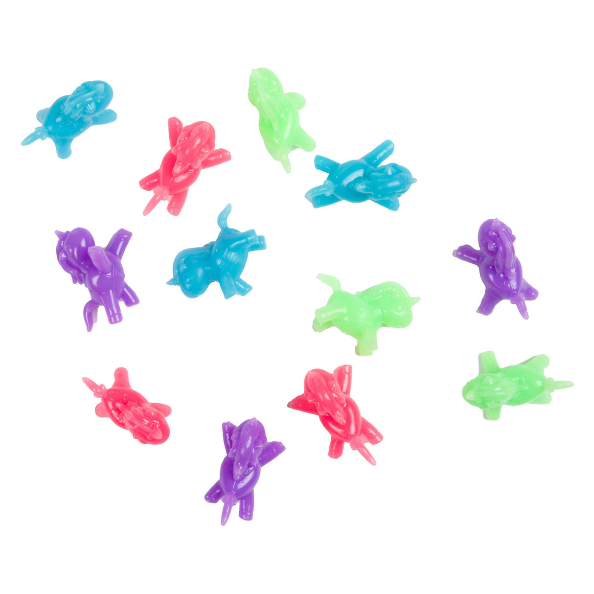 Toi-toys mini chenilles de fenêtre amusantes licorne ou astronaute, 12 pcs.