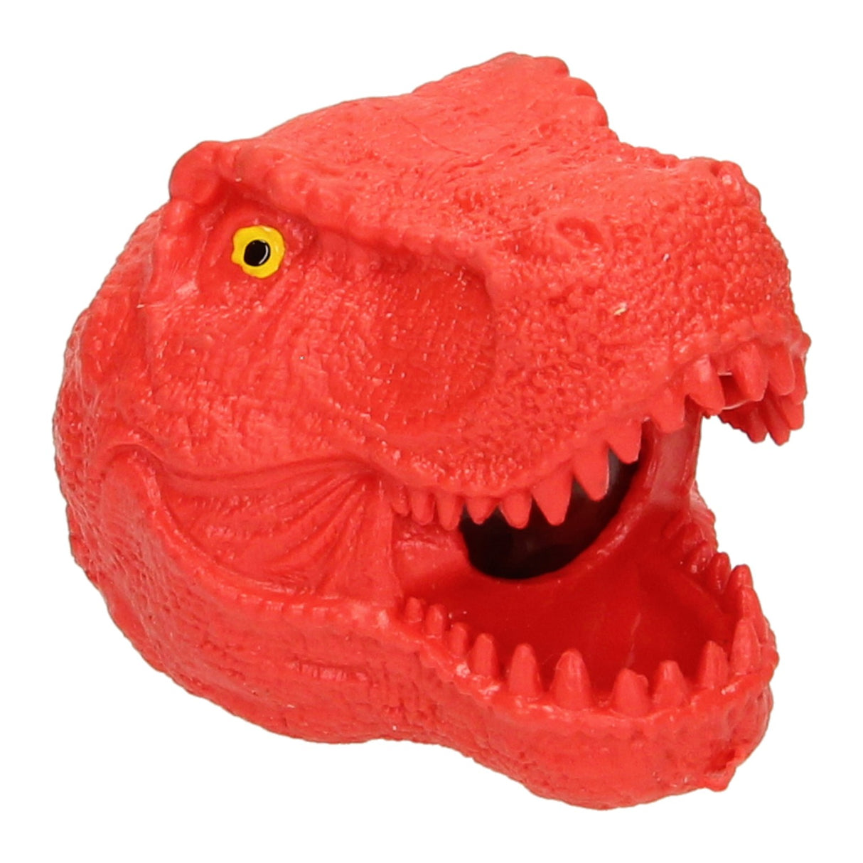 Le monde des dinosaures serre la tête du dinosaure avec des balles