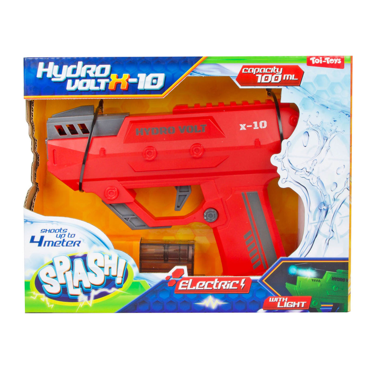 Vague de pistolet à eau électrique à éclaboussures avec lumière