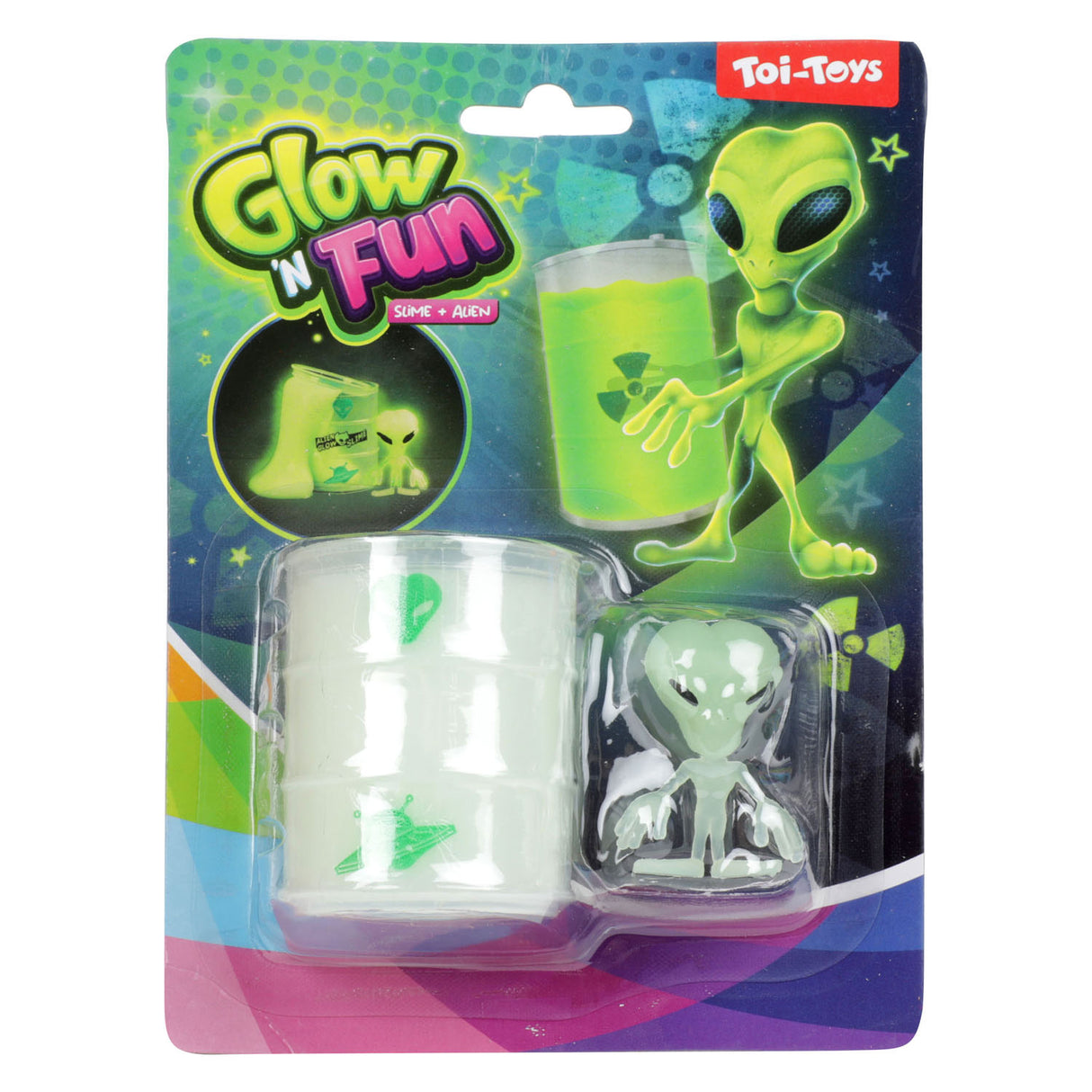Huiles toi-toys mue brillent dans l'obscurité avec un extraterrestre