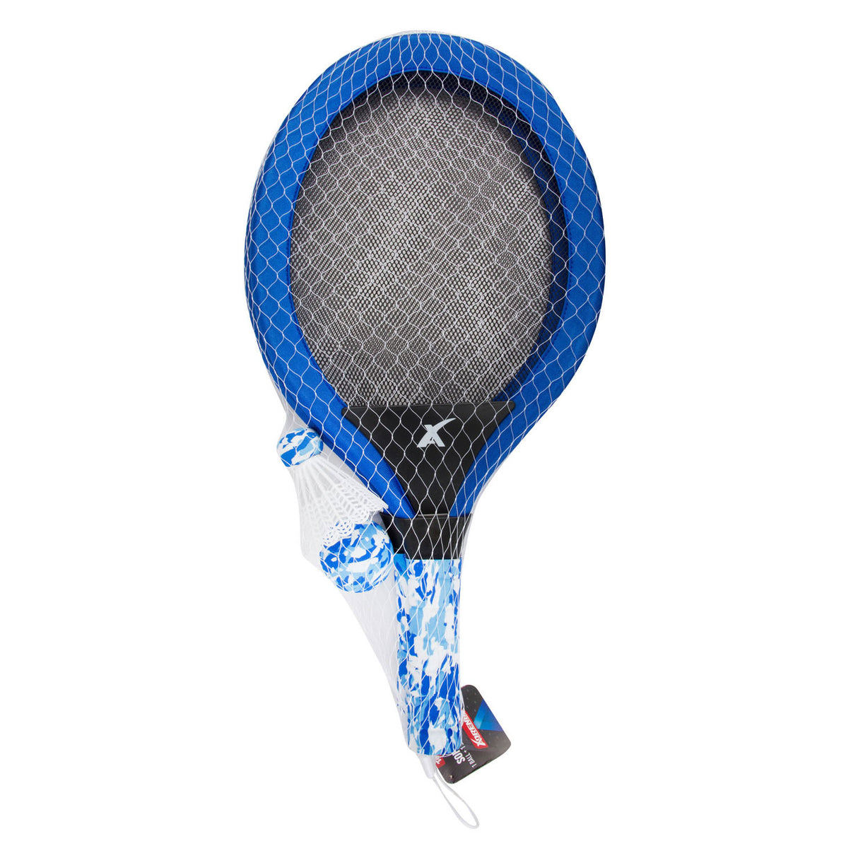 Toi-toys toi toys adrenix soft tennis set 4 pièces avec 2x raquette + balle + volant 4 assortis