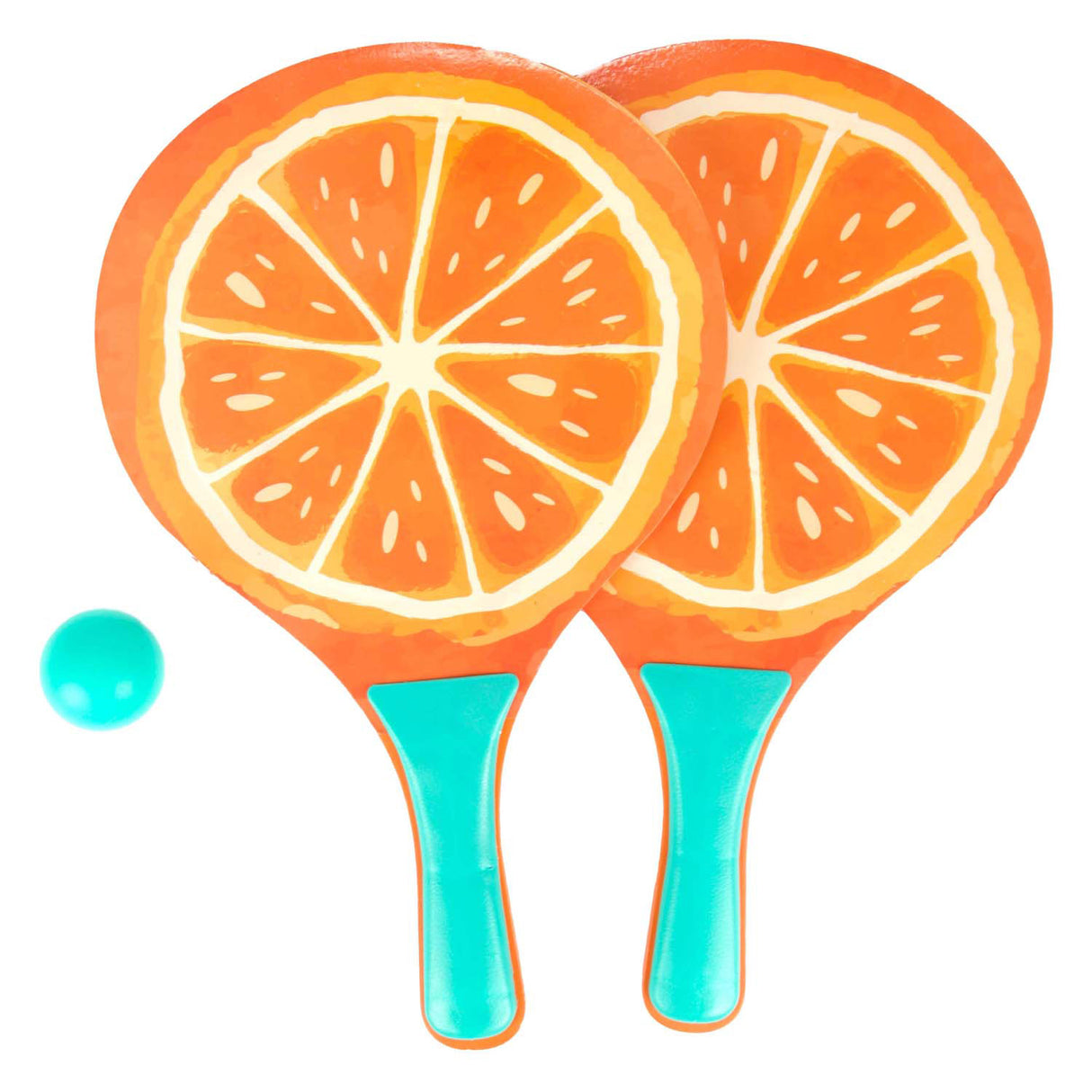 Toi-toys set de tennis de plage fruits, 3 pièces.