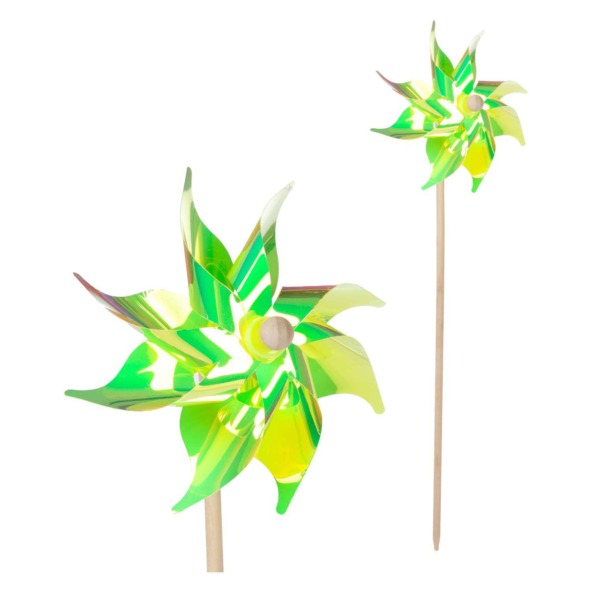 Moulin à vent Toi-toys avec bâton en bois, 54cm