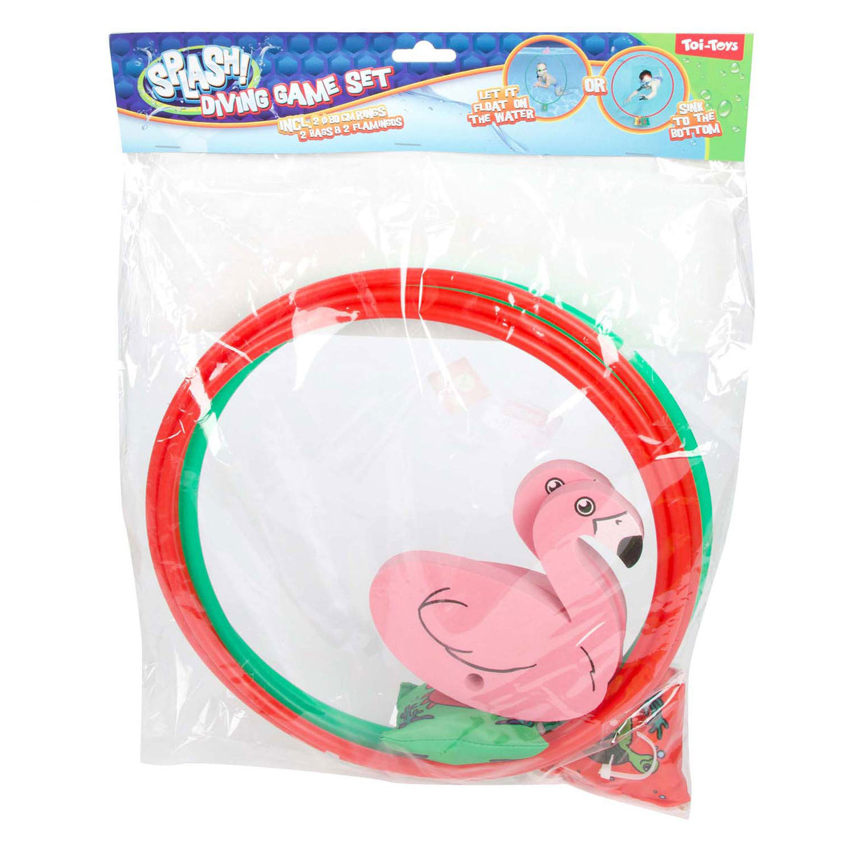 Bague de plongée Splash flamingo 80cm, lot de 2