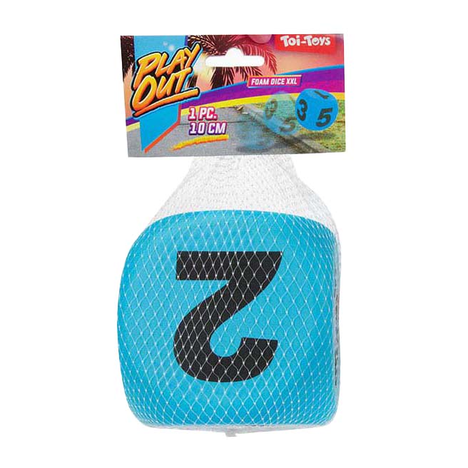 Toi-toys joue aux dés en mousse, 10cm