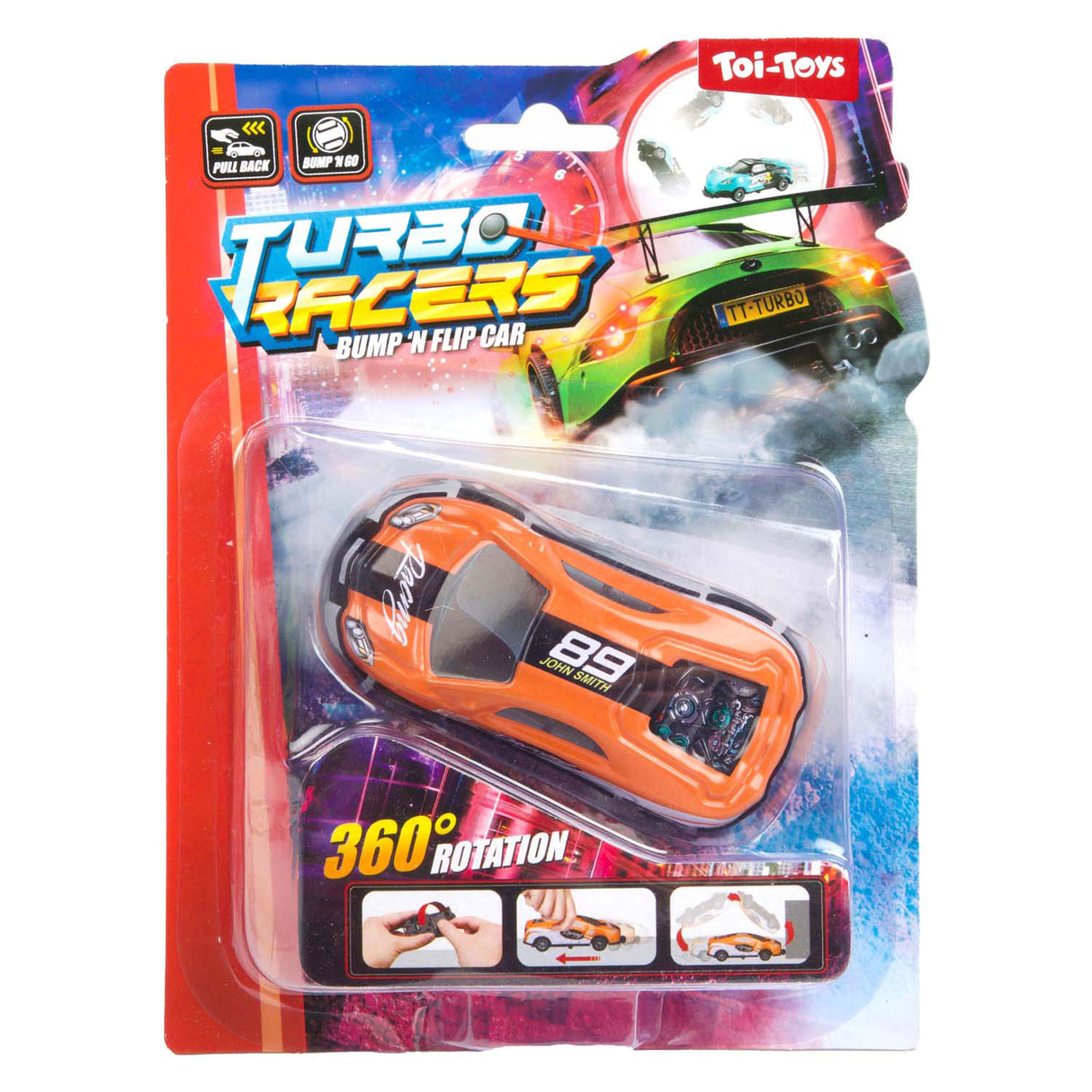 Toi-toys turbo racers voiture de cascade bump n flip
