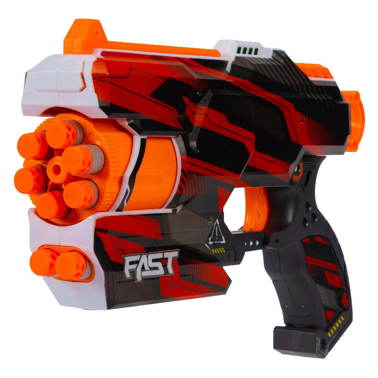 Toi-toys pistolet de tir Strikex en mousse cyclone à six coups avec 12 flèches en mousse