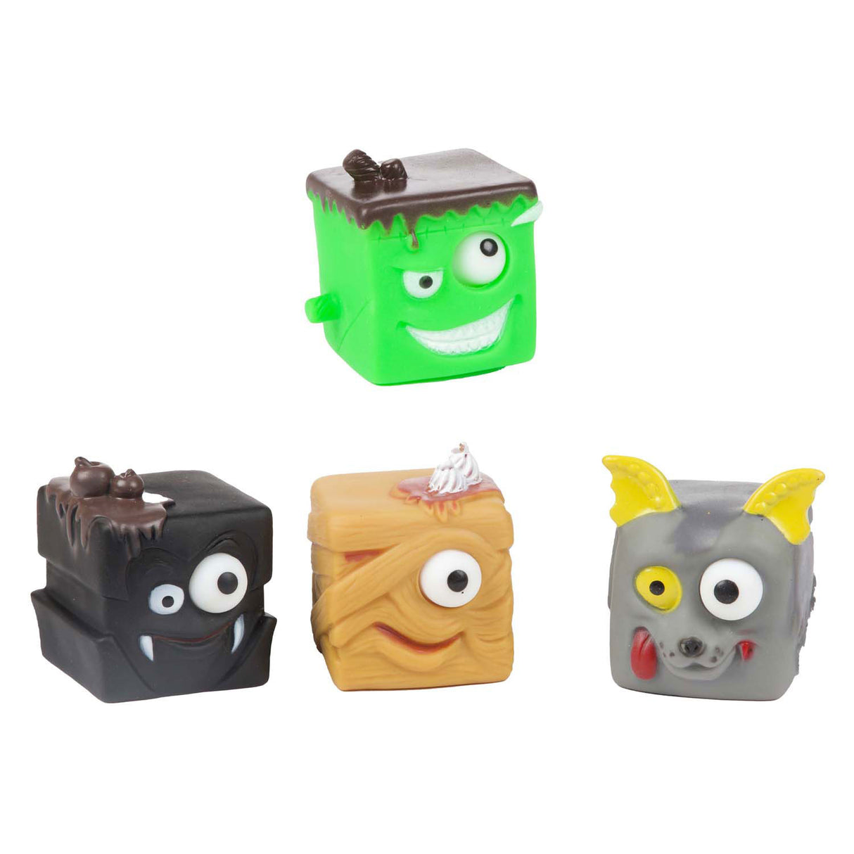 Toi-toys cube à presser amusant œil de moue de monstre, 5 cm