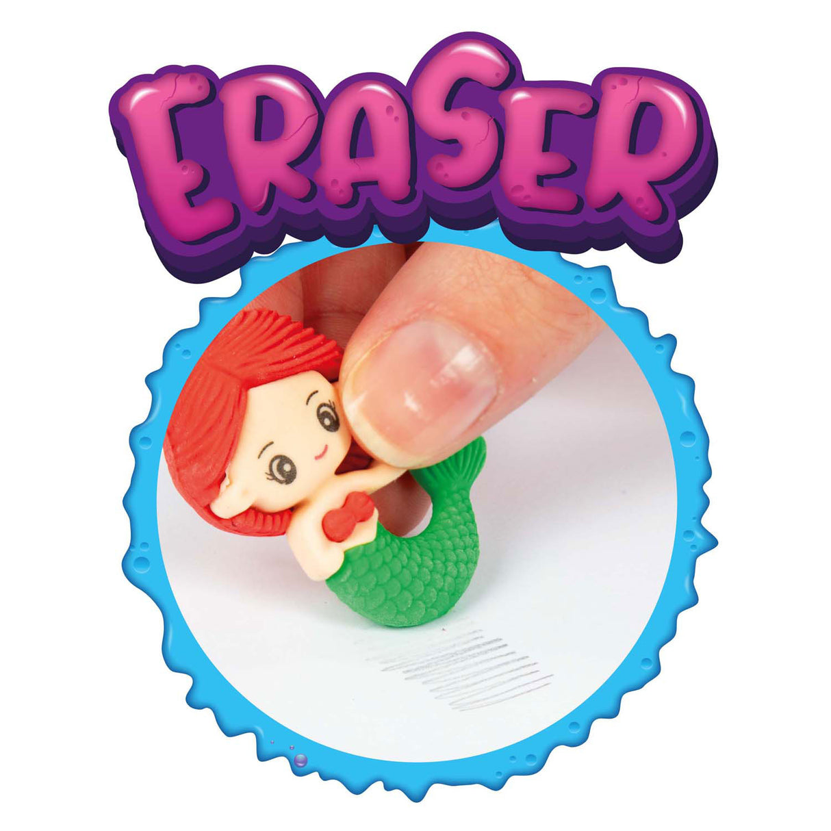Toi-toys arc-en-ciel de mastic fou avec gomme