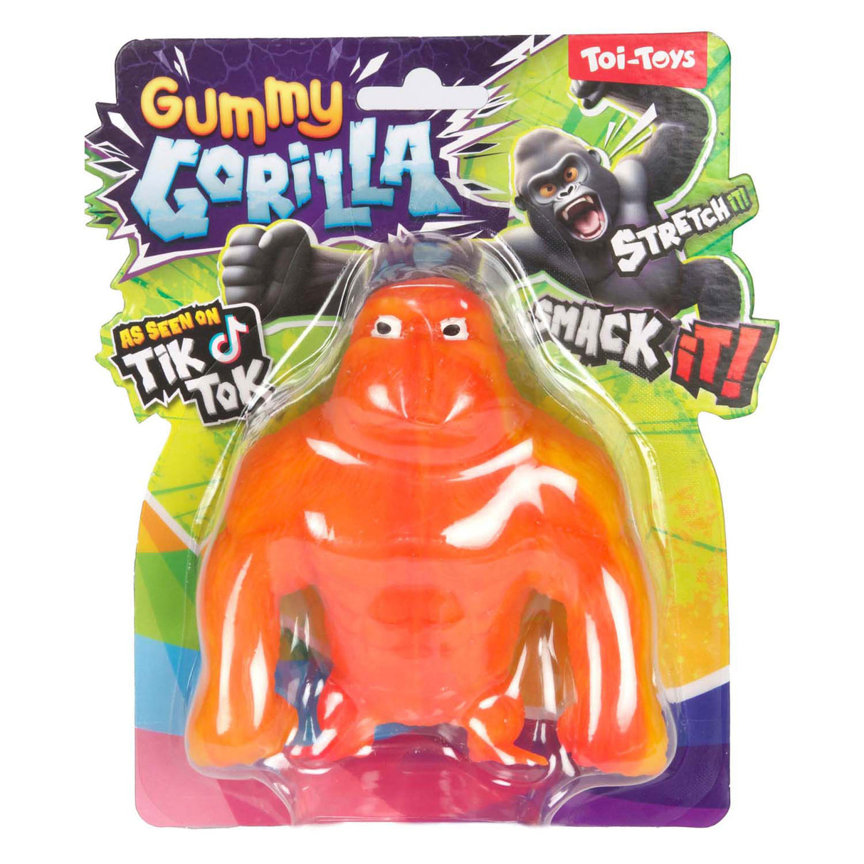 Toi-toys amusant pétrir gorille gros singe extensible, 200 grammes
