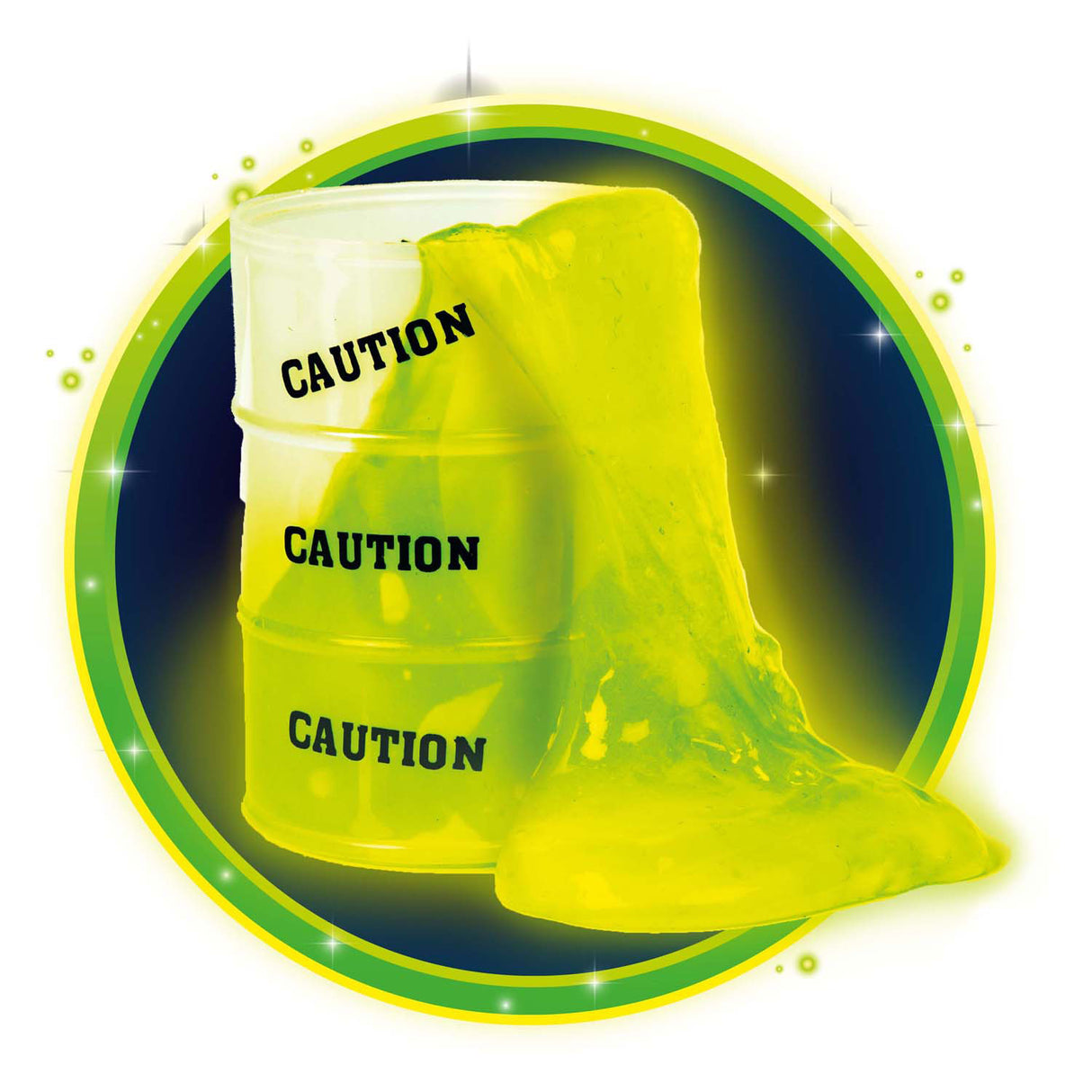 Jouets Toi-toys glown n fun slime phosphorescent dans un pot d'huile