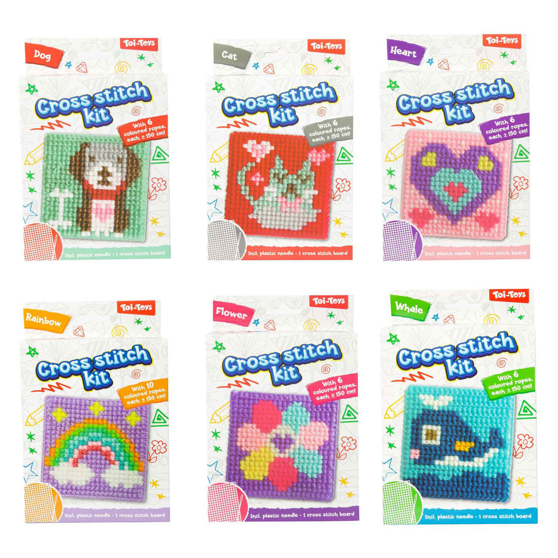 Toi-toys ensemble de broderie artisanale thème point de croix