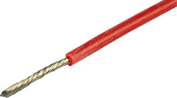Herth+buss cable câble électrique silicone 0,75 mm rouge 5mtr.