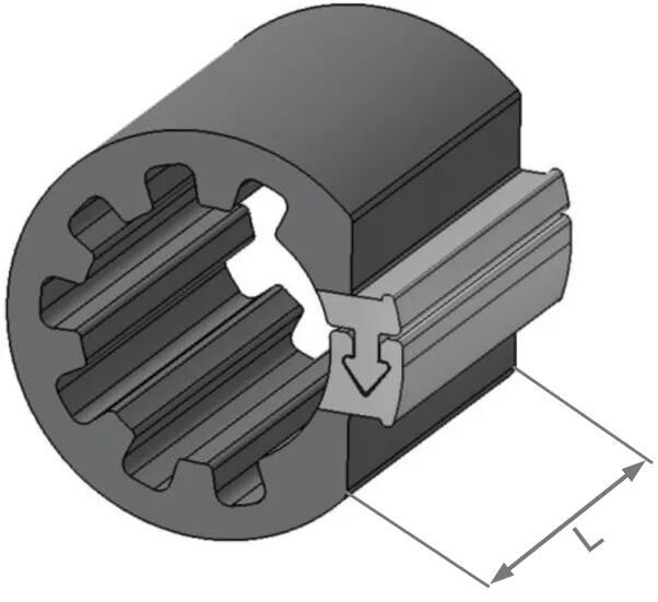 Herth+buss spécial montage clipfixcycle clipfix entretoise h+w intérieur-d=16.9mm,l=30mm