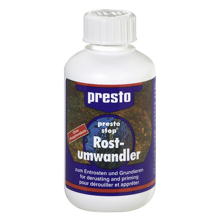 Presto convertisseur de rouille convertisseur de rouille brosse bouteilles 250 ml