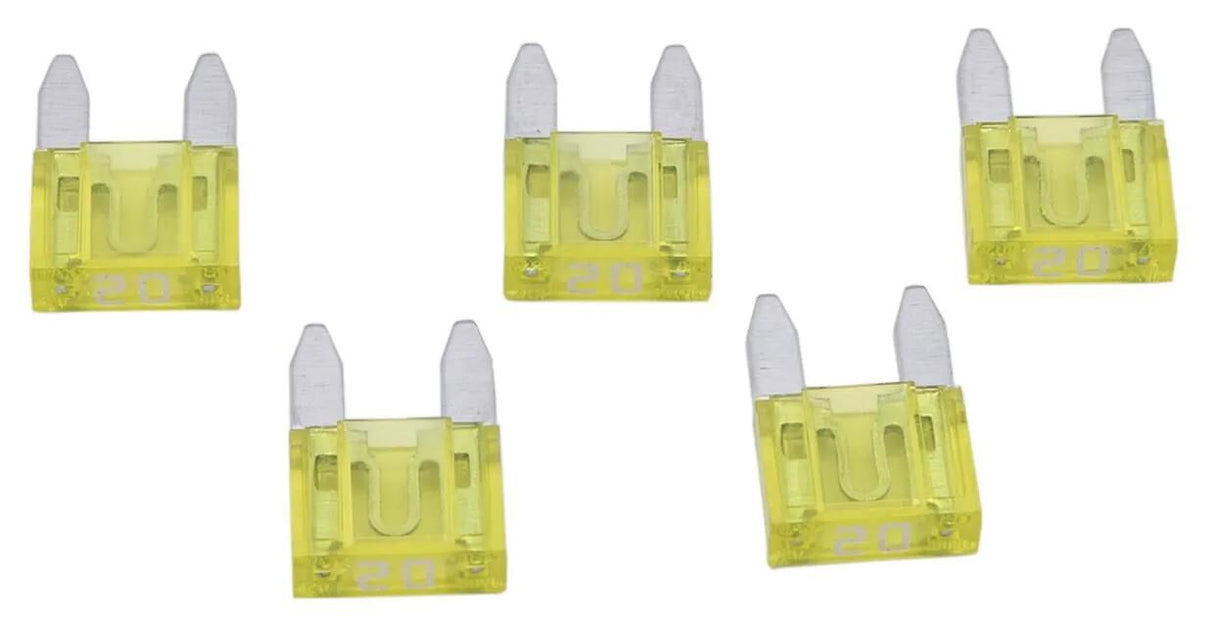 Bientôt disponible dresselhaus mini fusible fiche plate fusible plat mini 20a jaune 5 pcs.