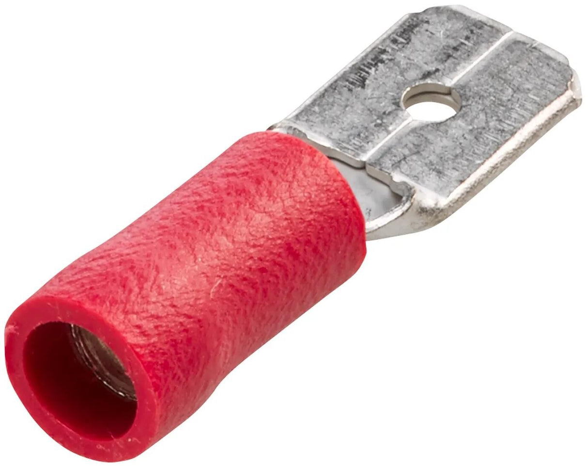 Hella bouchons plats fl.plug 0,5-1,0 100pcs rouge 6,3x0,8mm