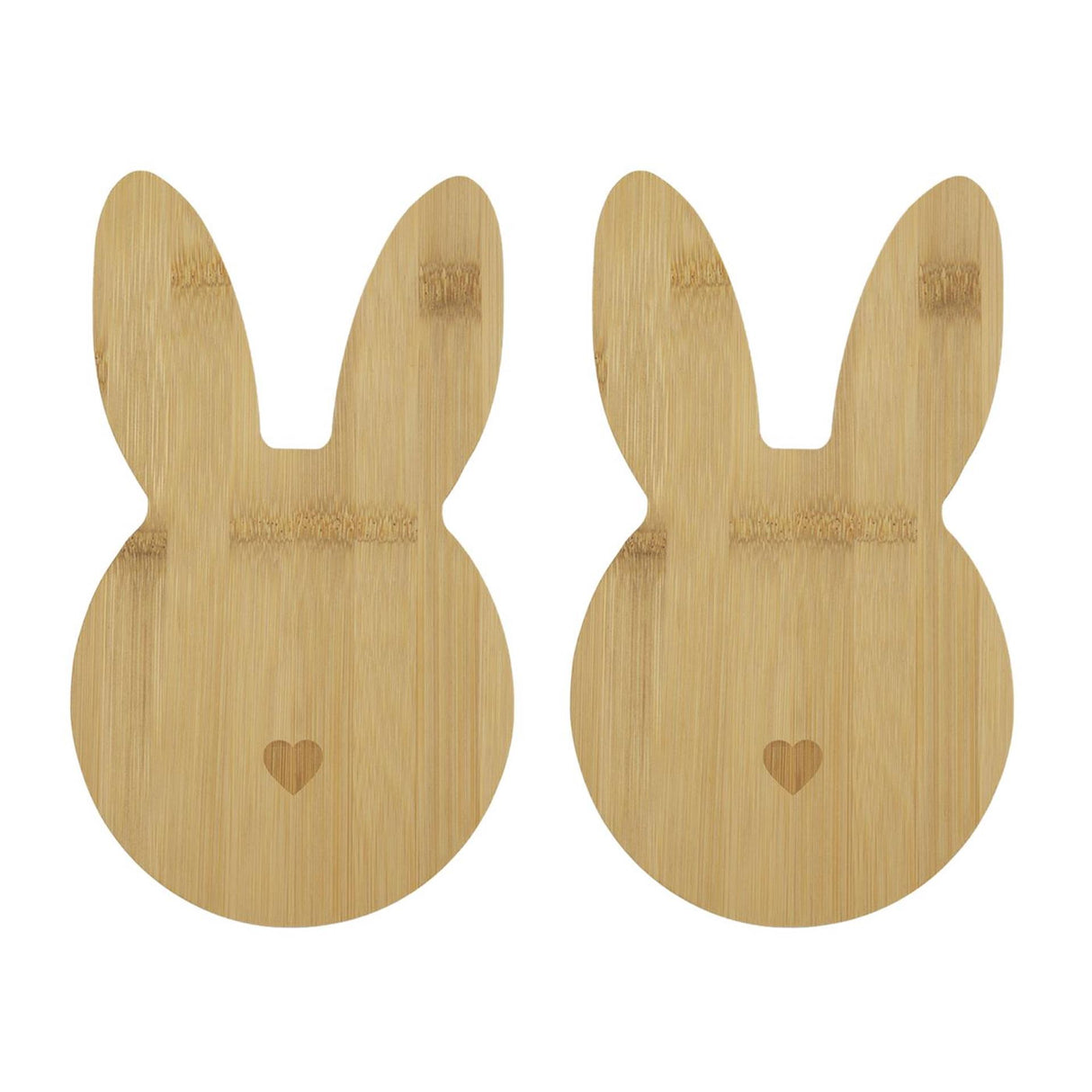 Planche de service lapin de Pâques lot de 2 24x14cm
