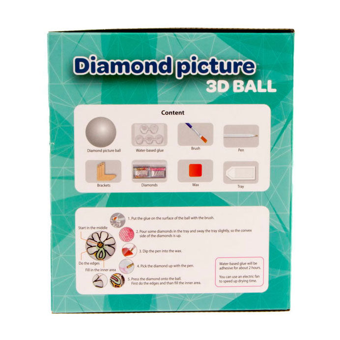 Jono jouets peinture diamant boule 3D, 10 cm