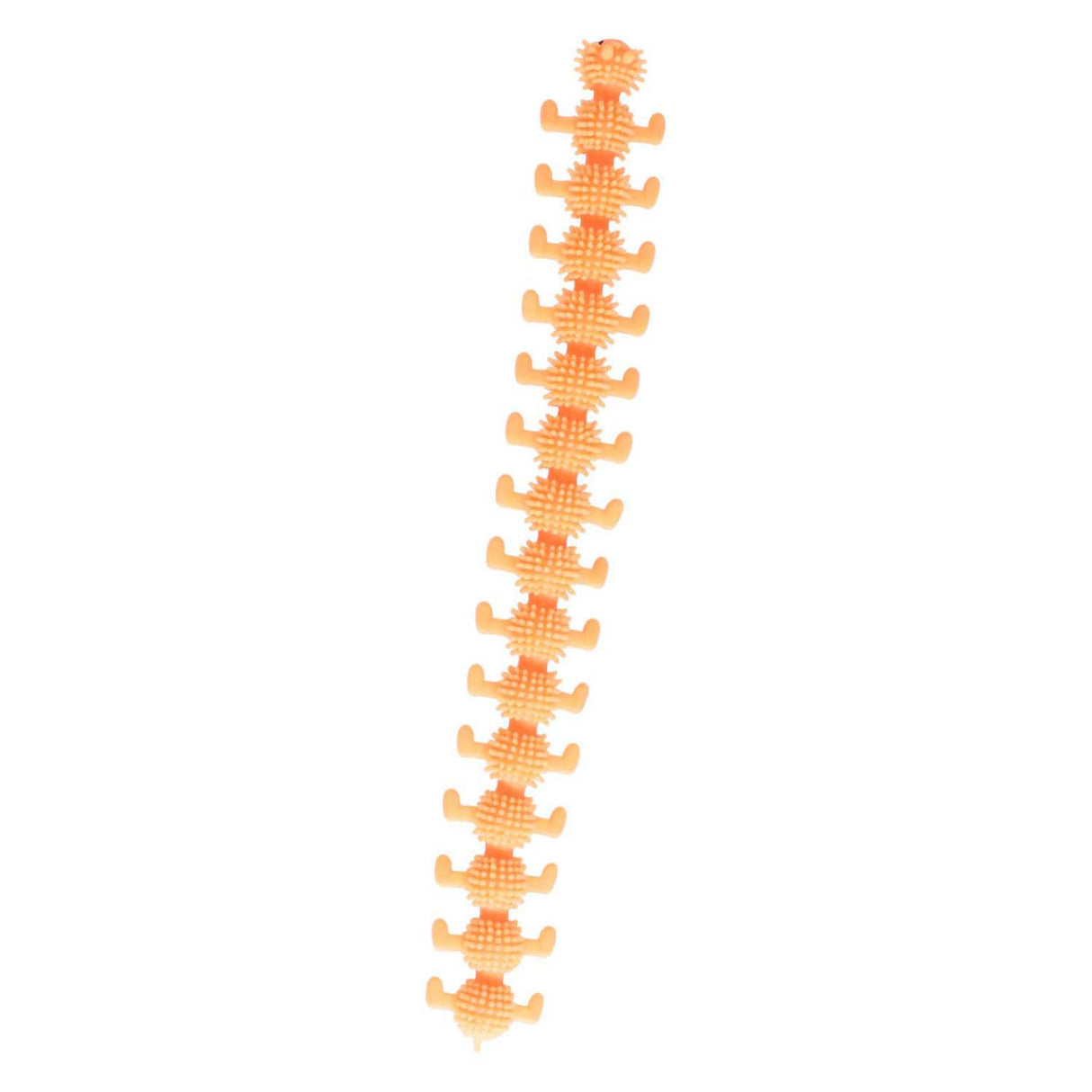 Jono joue une chenille fidget extensible et moelleuse