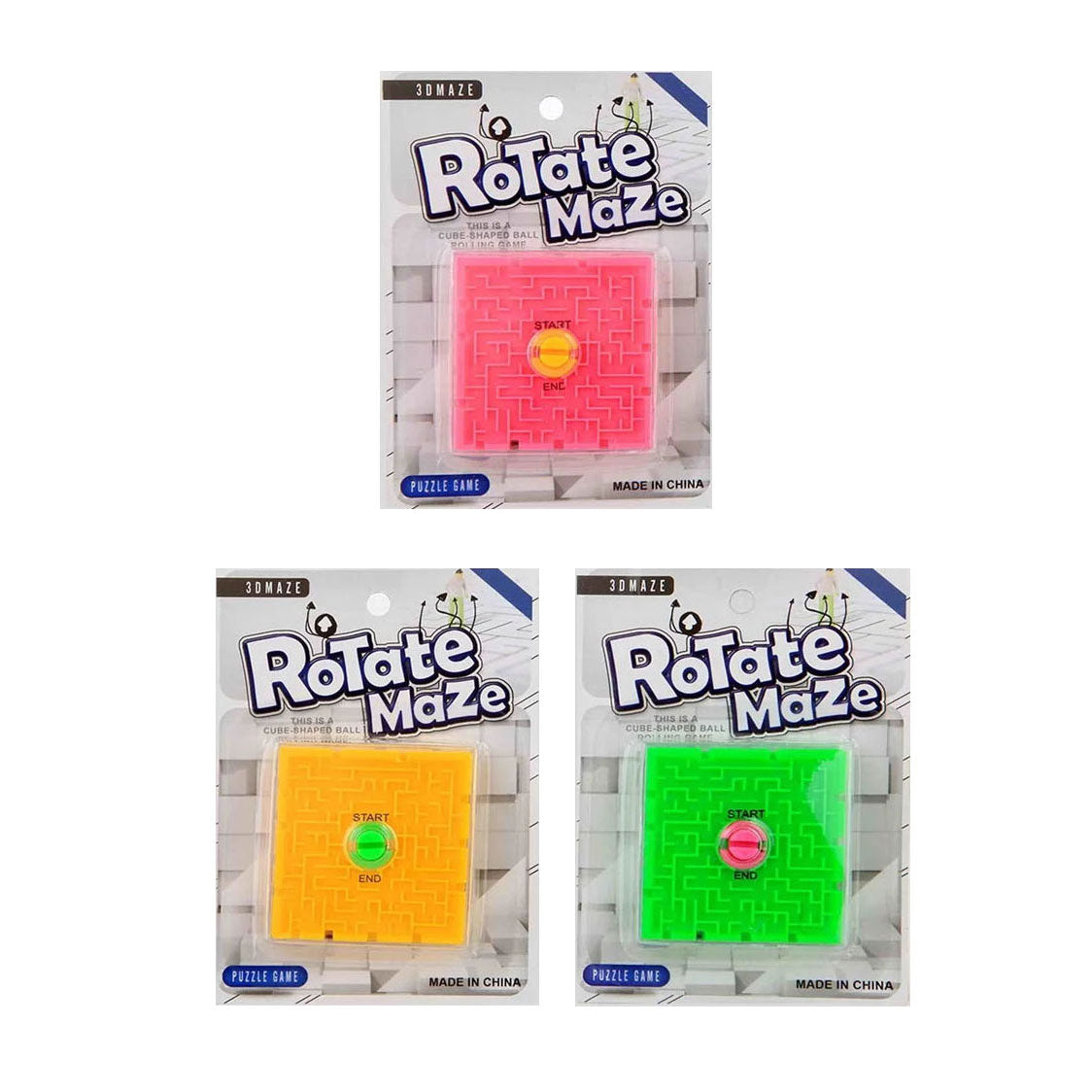 Jeu de patience en labyrinthe rotatif