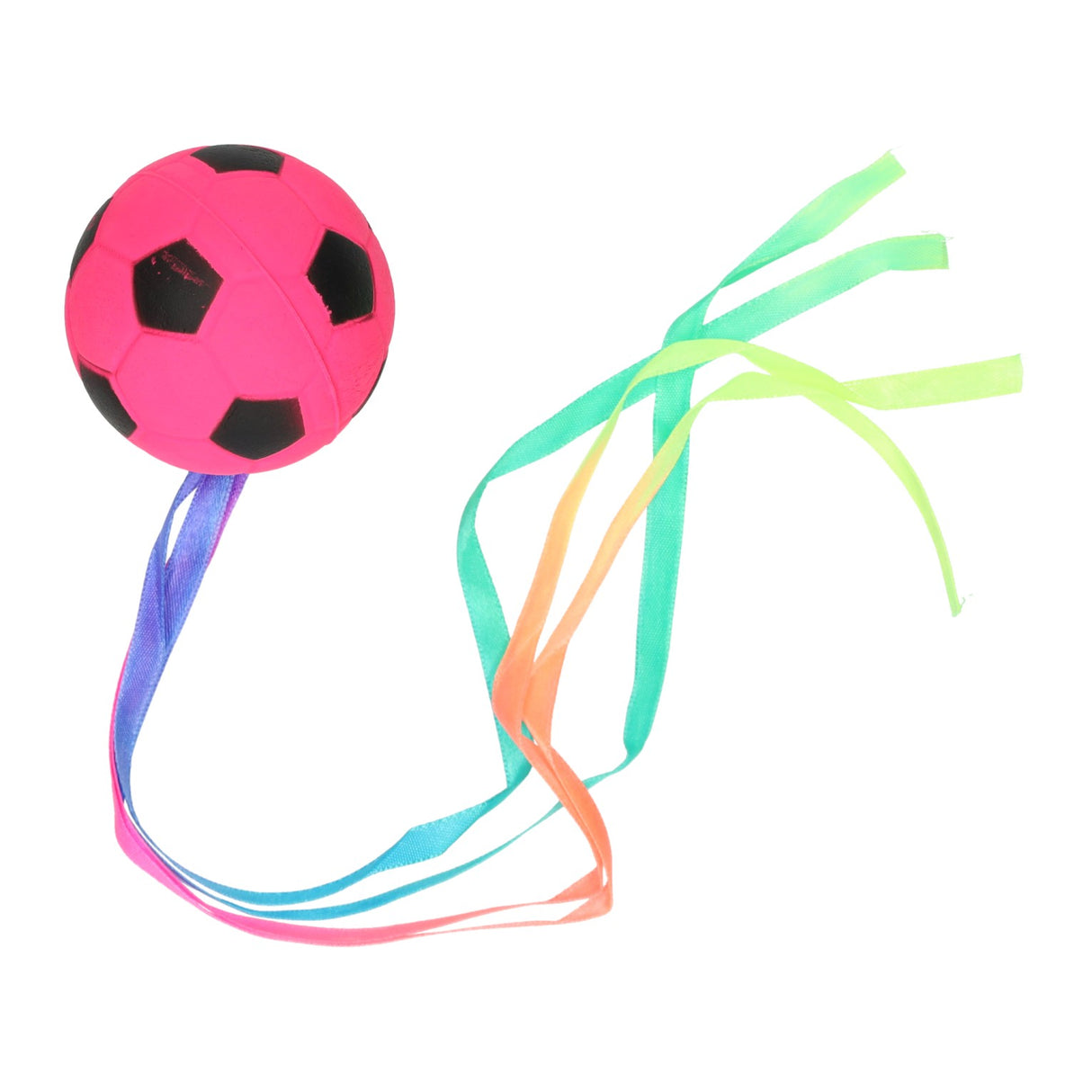 Jono jouets balle en caoutchouc ø6,3 cm avec ruban