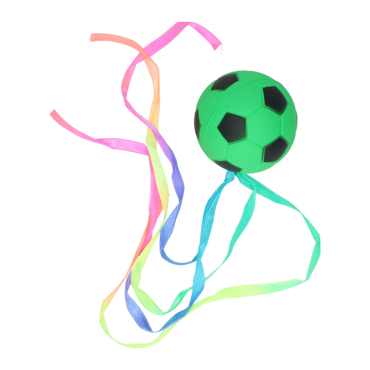Jono jouets balle en caoutchouc ø6,3 cm avec ruban