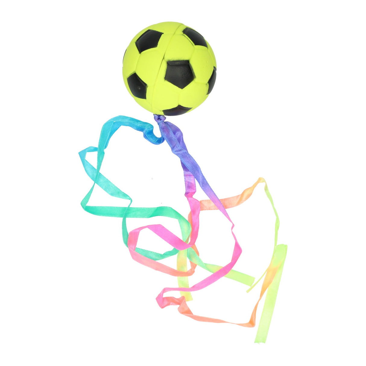 Jono jouets balle en caoutchouc ø6,3 cm avec ruban