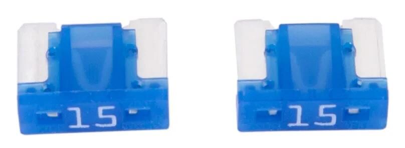 Dresselhaus mini fusible fiche banane mini fusible 15a 2 pcs. profil bas bleu clair
