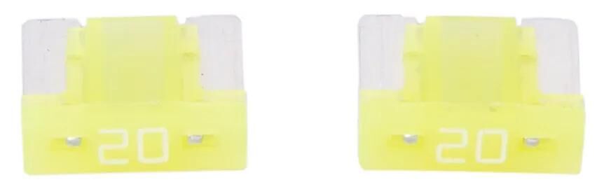 Dresselhaus mini fusible fiche banane mini fusible 20a 2 pcs. profil bas jaune