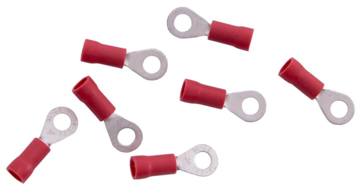 Connecteurs à anneau Dresselhaus languette à anneau, 4 mm, rouge isolant 0,25 - 1,0 qmm