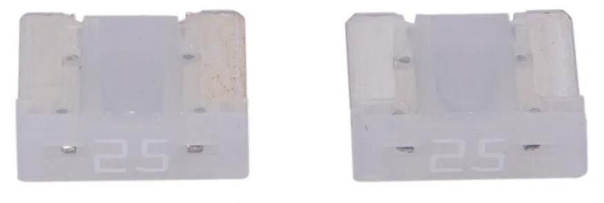Dresselhaus mini fusible fiche banane mini fusible 25a 2 pcs. profil bas blanc