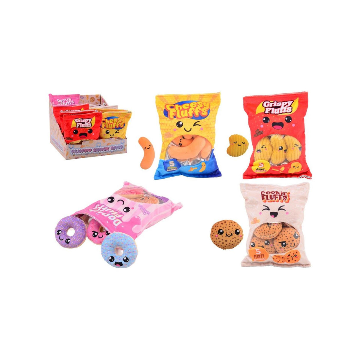 Sacs à collations en peluche Johntoy