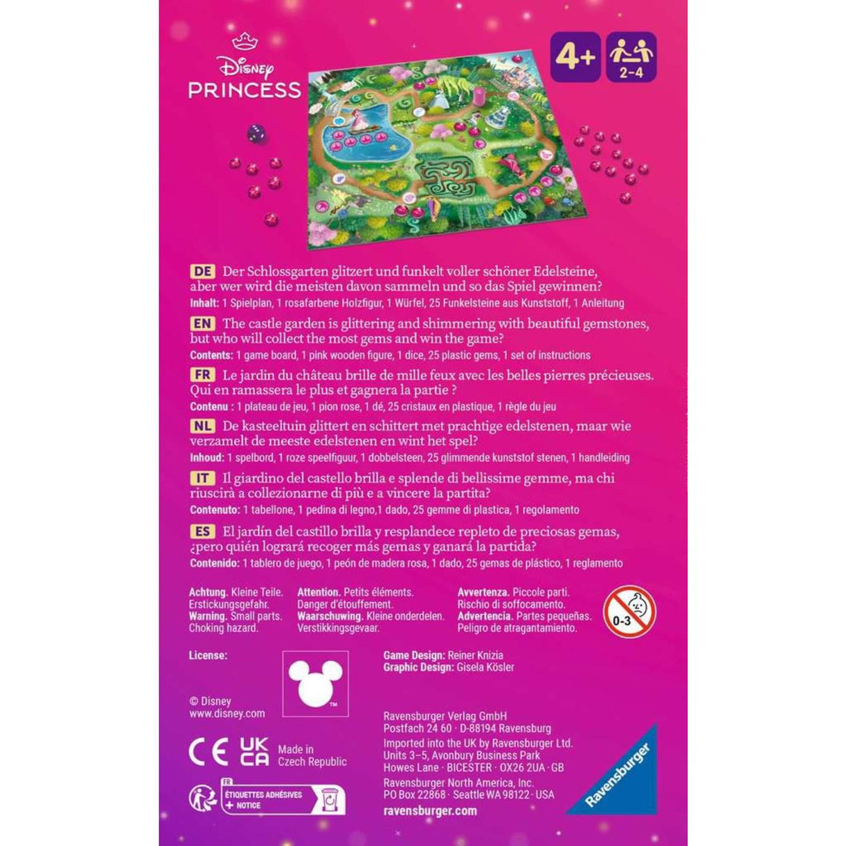 Disney Ravensburger princesse pierres précieuses jeu d'enfant