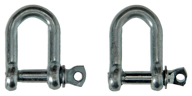 Mack 1008521 - 2 kelven recht 5mm verzinkt | 10 stuks