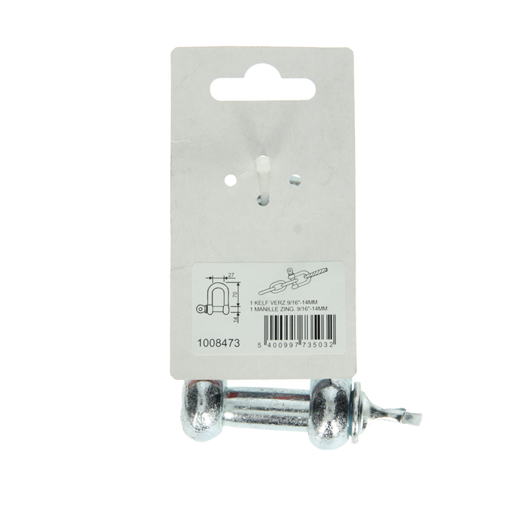 Mack 1008473 - 1 kelf recht 14mm verzinkt | 10 stuks