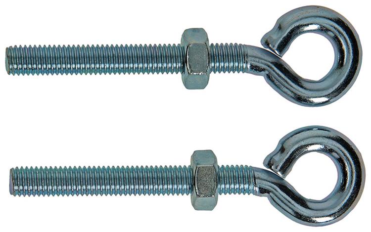 Mack 1008554 - 2 oogbouten + moer m10 x 80mm verzinkt | 10 stuks