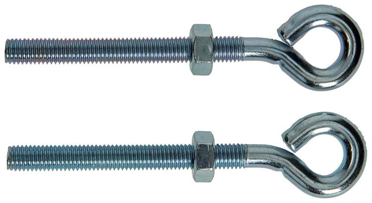 Mack 1008557 - 2 oogbouten + moer m10 x 100mm verzinkt | 10 stuks