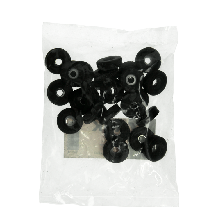 Mack 1047734 - stoeldop rubber zwart ø 23 mm 24 st pcs | 6 stuks