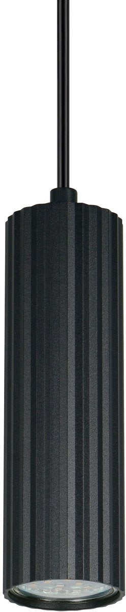 Trio soka - lampe suspendue - noir mat - excl. 1x gu10 5 w - réglable en hauteur