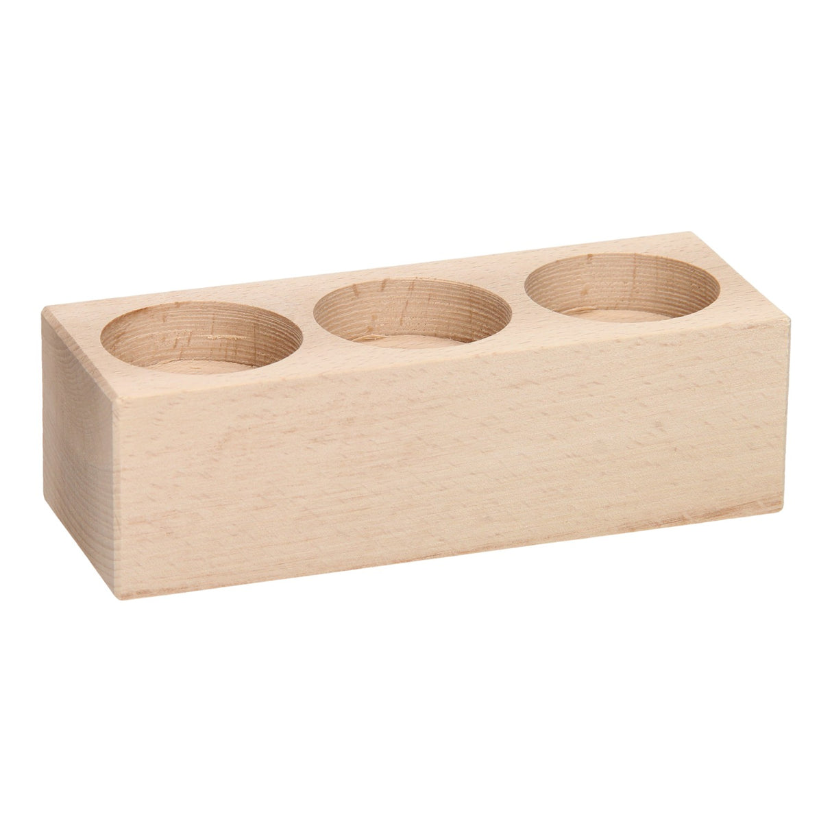 Photophore Playwood rectangulaire en bois de hêtre