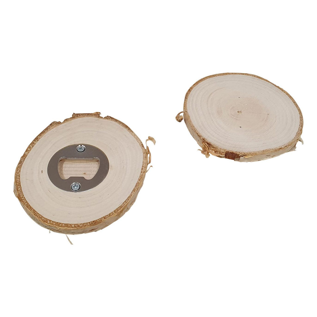 Dessous de verre en bois Playwood avec ouvre-bouteille en bois de bouleau