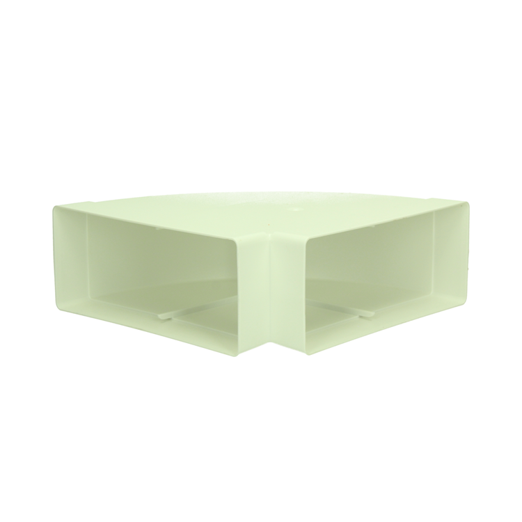 Renson 1069272 - pvc hoekverbinding hor. 90° 7016 (220x90) (wit) | 3 stuks