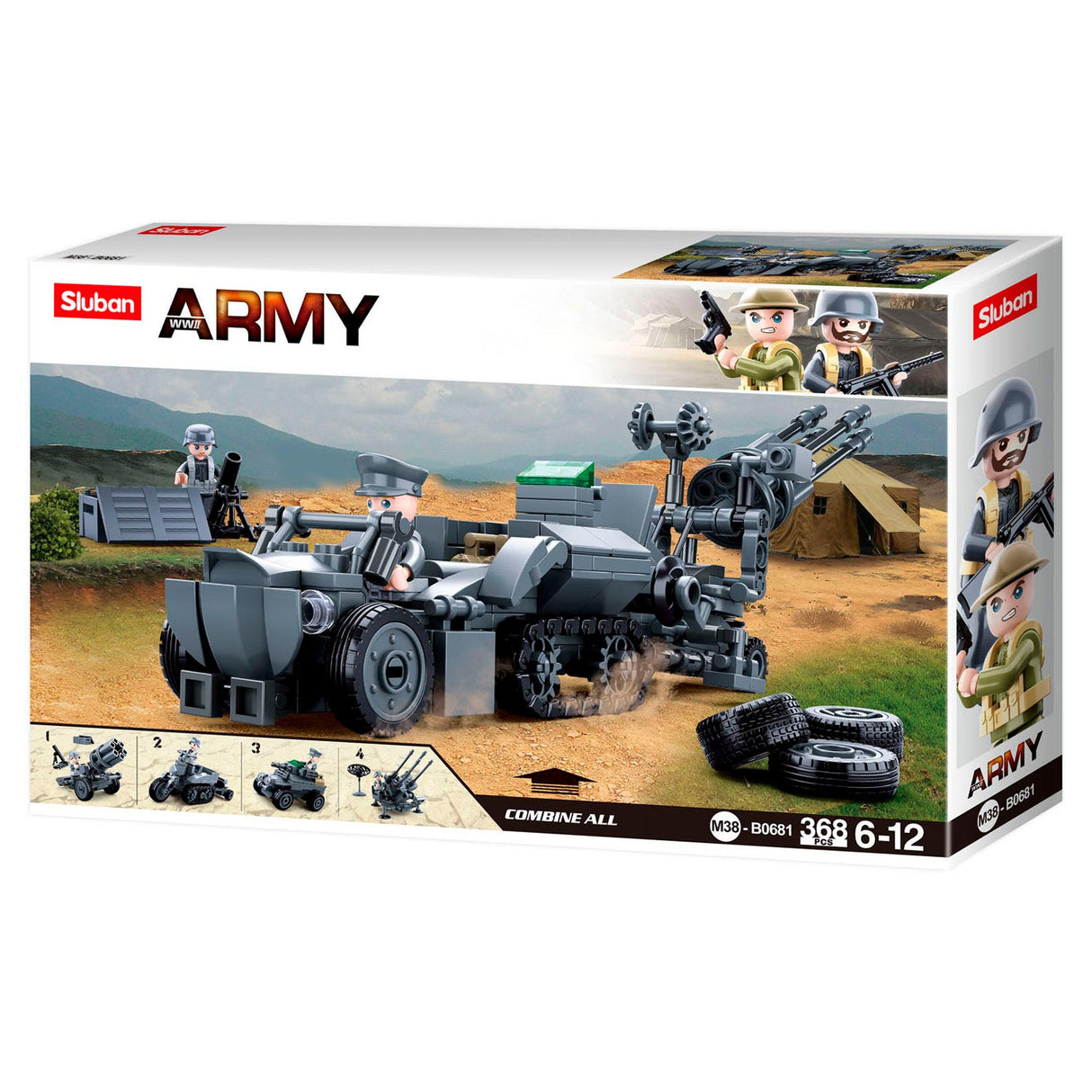 Sluban WWII - ensemble combiné - 368 pcs.